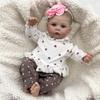 Реалистичная 49 см кукла новорожденного младенца луговая милая тканевая кукла перерождения мягкая на ощупь ручная роспись волос видимые вены живые куклы Bebe Reborn для детей