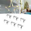 50pcs Stainless Steel Gutter Hooks 0.9x0.6in/0.8x0.6in Outdoor Light Clips  Seasonal Display