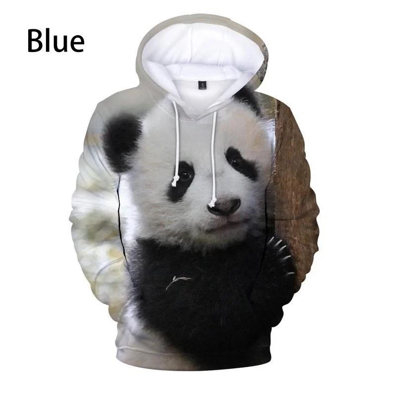 3D милые животные панда принтованные толстовки для мужчин детская мода смешная уличная одежда с капюшоном толстовки унисекс зимняя одежда Харадзюку топ