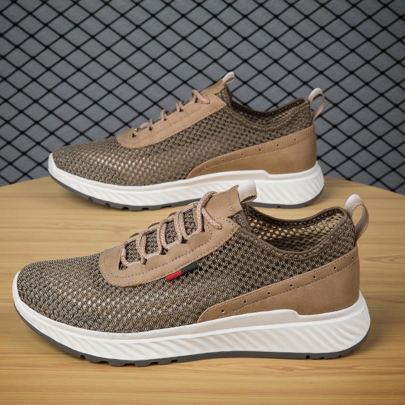 Высококачественный бренд Мужская сетчатая обувь Модная обувь на толстой подошве Повседневная обувь Обувь для хайкинга Мужская обувь для занятий спортом на открытом воздухе Тренд Лето