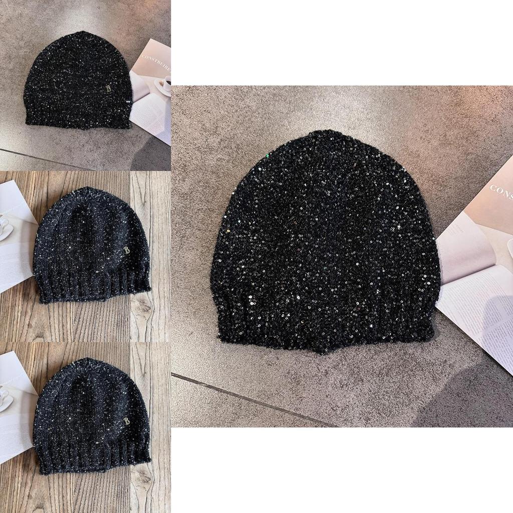 B Letter High Top Beanie With Breathable Warmth For Fall And Spring Seasons