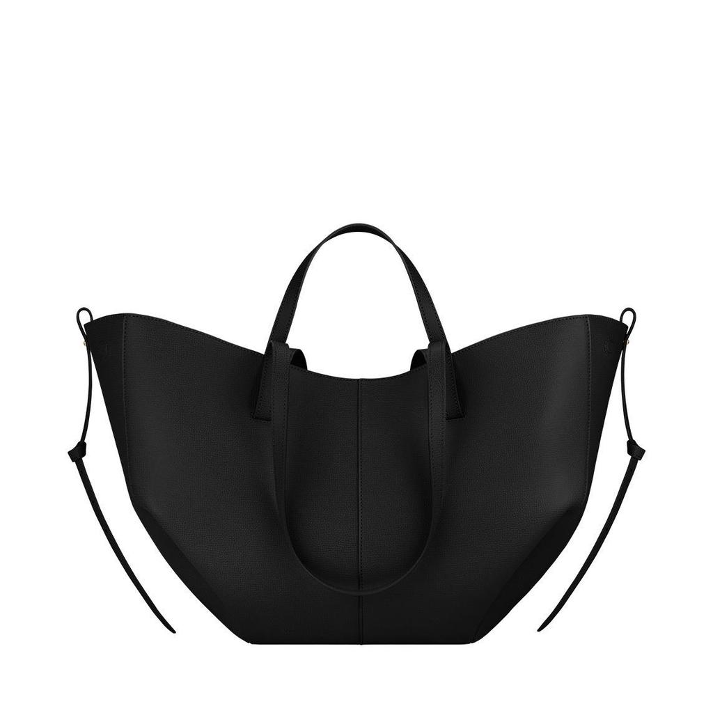 Genuine Leather Crossbody Tote Bag - Niche Design Commuter Bucket Bag, Large Capacity for Women
