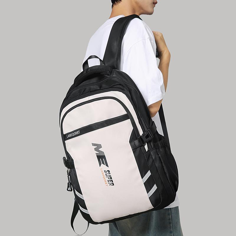 Мужской дорожный рюкзак большой вместимости, школьный рюкзак для учеников средней и старшей школы