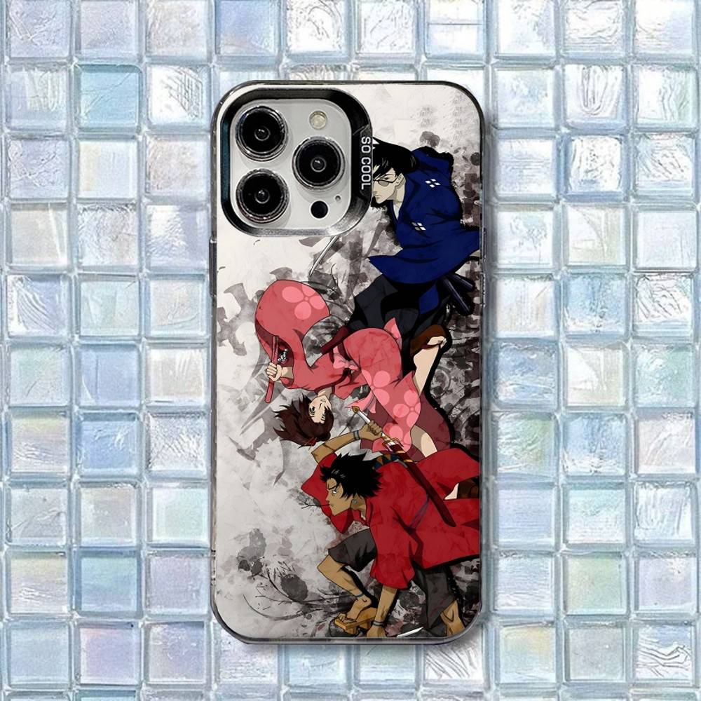 Anime Samurai Champloo Phone Case For iPhone 16,15,14,13,12,11,8,7,Pro,Max,Plus,Mini,XS,SE Shockproof Matte Cover