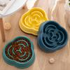 Durable Pet Slow Feeder Bowl with Non-Slip Base for Cats and Dogs, Great for Indoor Use