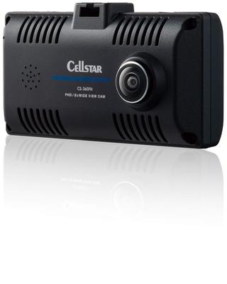 CELLSTAR Двойная камера (передняя и салонная) Видеорегистратор Full HD с microSD Парковка GPS Данные уведомлений Сделано Гарантия CS-360FH 2-мегапикселя (360 °)