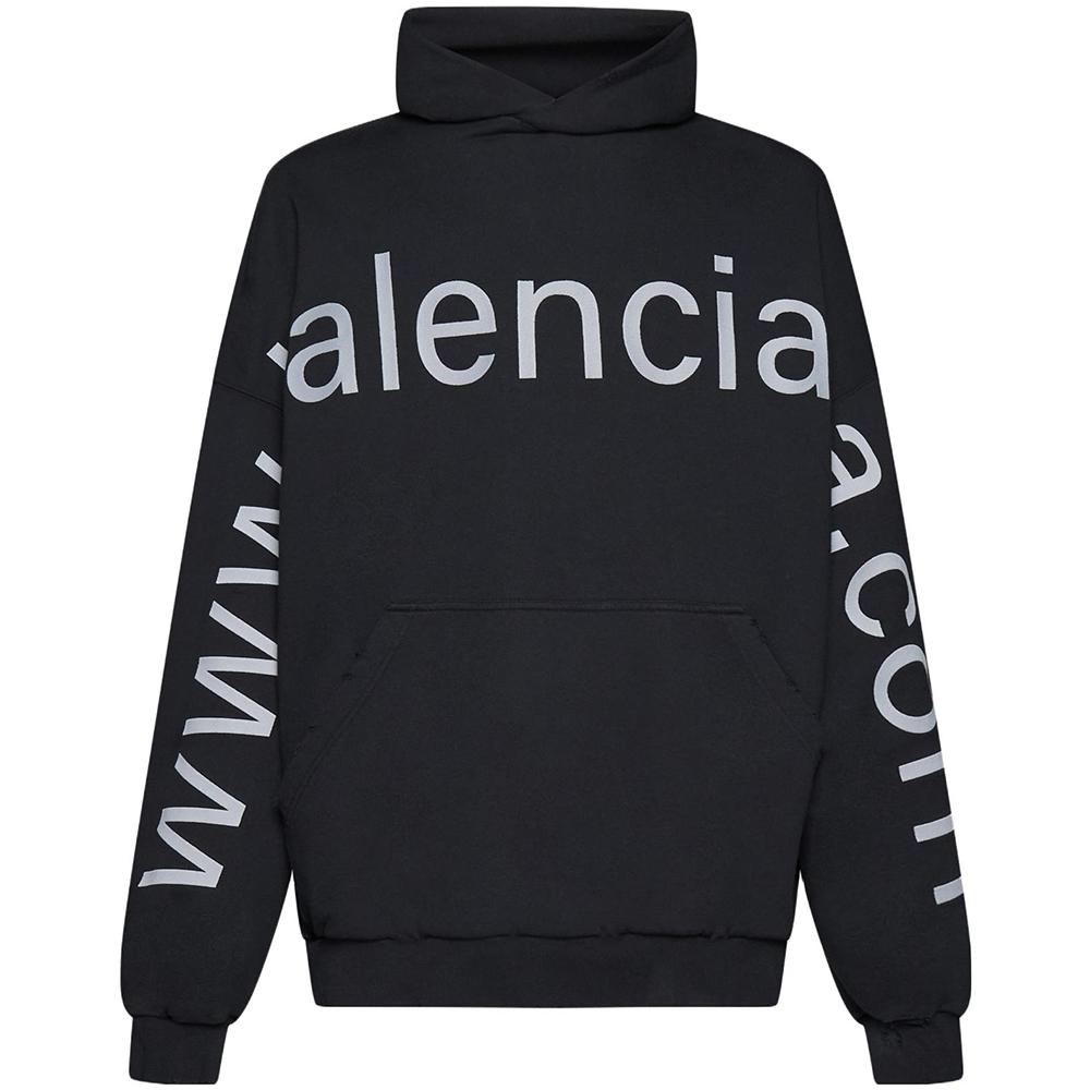 Balenciaga SS23 Sweatshirt Loose Fit Unisex Black 739024TOVN98151