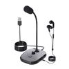 USB Condenser Microphone, Tabletop Microphone, Unidirectional, Adjustable Volume, Mute Button, Gooseneck Microphone Arm, PC Microphone for Online Meet