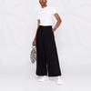 Y-3 Однотонные повседневные брюки с высокой талией и широкими штанинами, женские брюки черного цвета HB3364