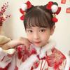Hair Accessories New Year Barrettes Hanfu Headdress Red Bow Hair Clip Makeup