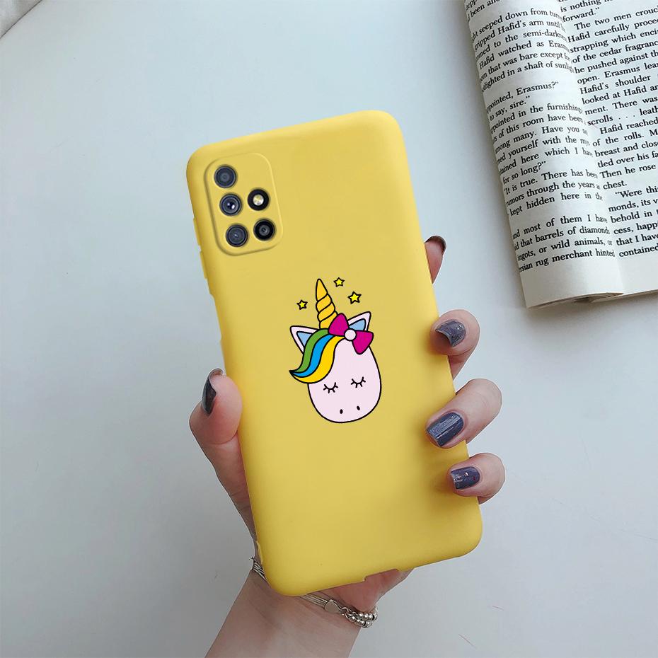Чехол для Samsung Galaxy M51 Чехол для телефона Милый Мультяшный Кот Мягкий на ощупь Силиконовый Чехол для Samsung M51 M 51 M515 SM-M515F Чехол Funda