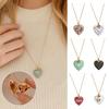 Love Heart Locket Necklace That Holds Pictures Open Clasp Heart-shaped Photo Frame Charm Necklace for Mother's Day Anniversary Birthday Gifts