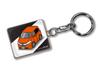 MKJP Кастомный брелок Honda Freed GB5 Черный автомобиль Оранжевый базовый цвет