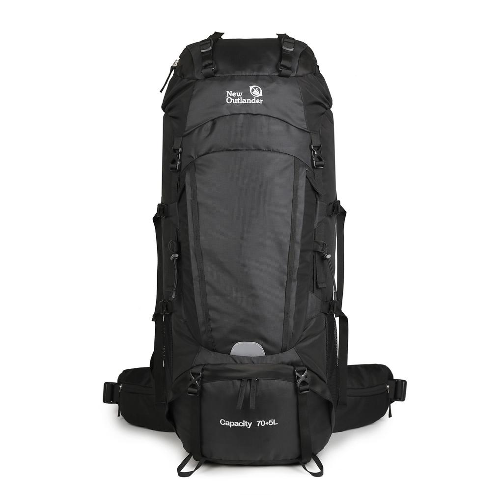 75л походный рюкзак большой емкости кемпинговый рюкзак с дождевиком обувь склад