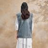 broadcast Women's Contrast Denim Vest