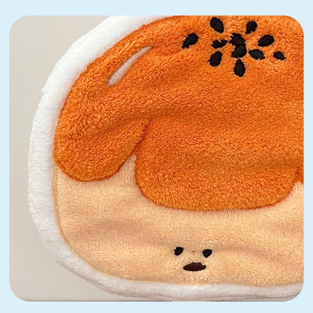 New Cartoon Hand Towel Absorb Water Coral Velvet Bathroom Kerchief Thickened Hanging Cleaning Cloth Kitchen