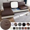 PU Leather Sofa Cushion Cover Waterproof Removable Washable Slipcover For 1 To 4 Seater Pet Friendly Home Use