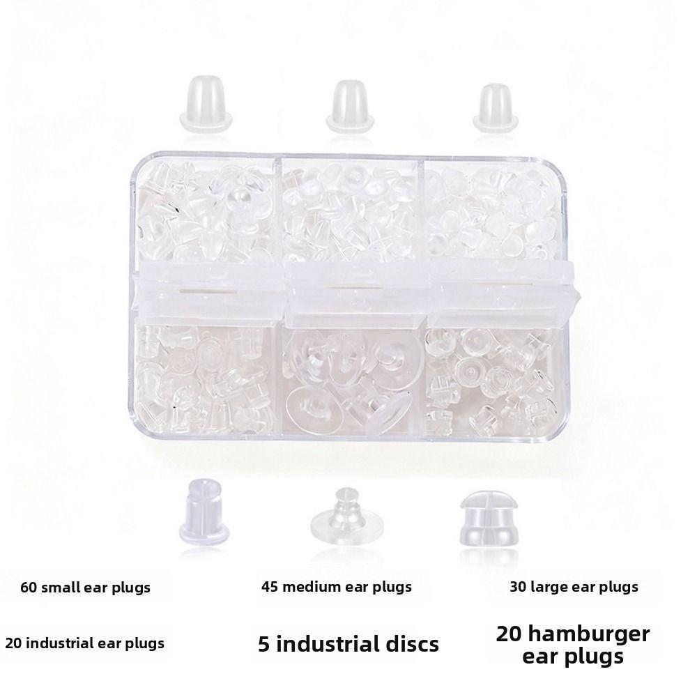 Soft Silicone Earring Back Stoppers Rubber Material Ear Blockage Set  Earring Back Accessories