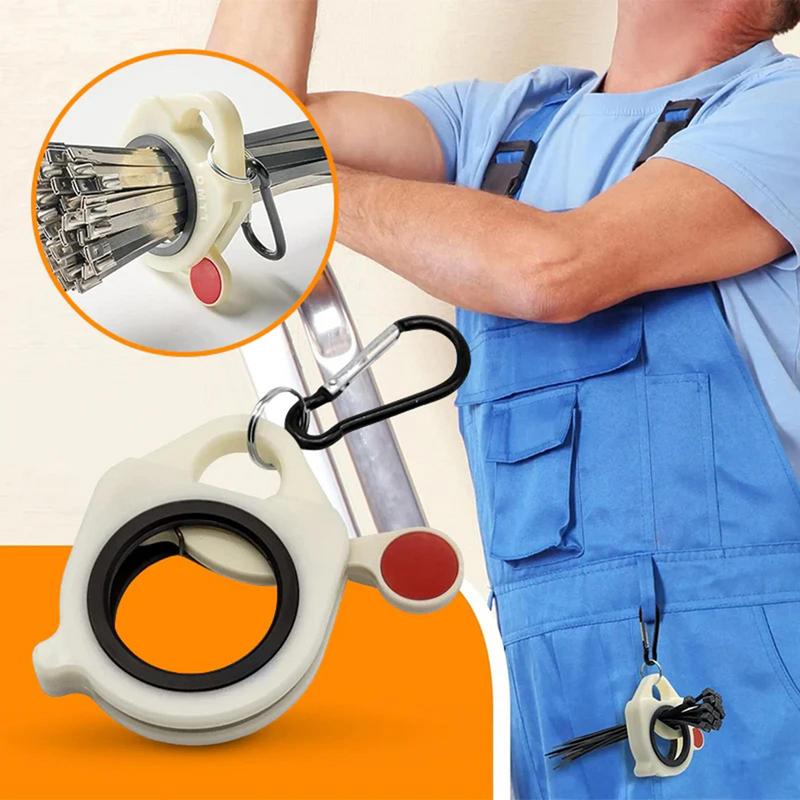 Zip Tie Organizer ABS Automatic Zip Ties Holder Keeper For Zip Ties Electrical Wire Ties Home Indoor & Outdoor Storage Tool