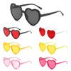 Retro Uv400 Protection Heart-Shaped Sunglasses Halloween Cosplay Party Glasses Summer Heart Sunglasses For Women