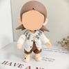 [Cloth Only] Accessory Clothes for Cute Doll, Hand-woven Stylish Overalls, Cardigan and Hat Set.