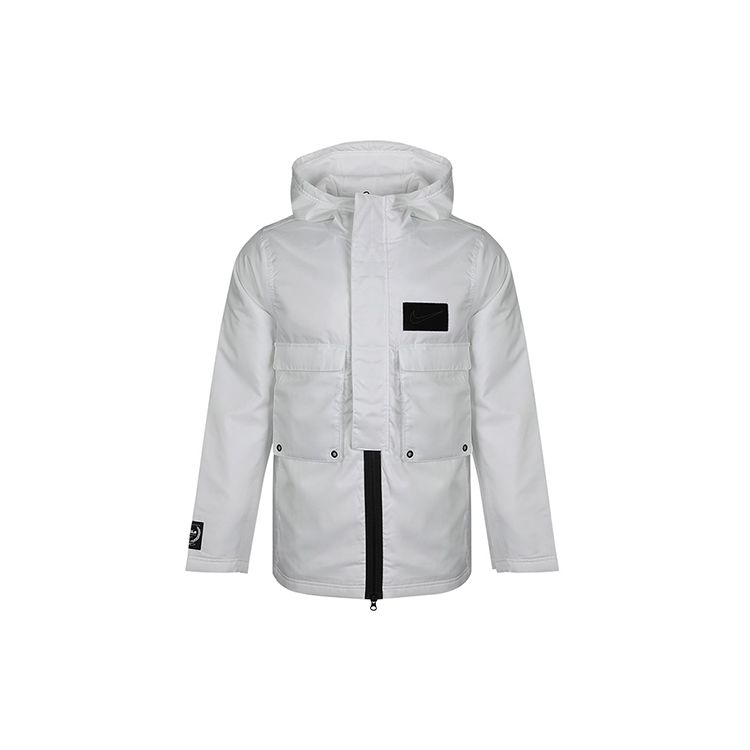 Nike Lebron Oversized Карманная тканая куртка с капюшоном Мужская куртка Summit-White CK6772-121