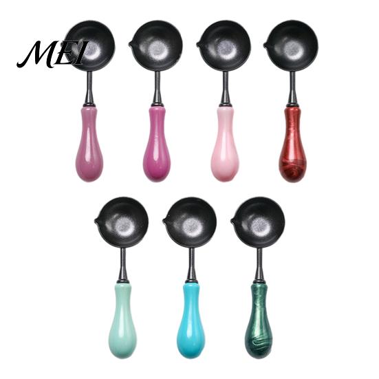 Sealing Wax Warmer Spoon Seal with Ergonomic Handle, Non-Stick Stamp Melting Spoon, Envelope for & Letter Art Crafts Crafting Supplies
