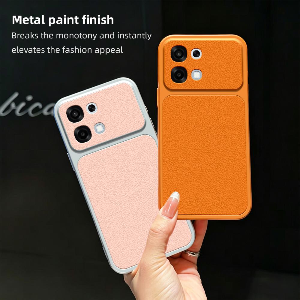 Для Oppo A6 Pro Чехол Oppo A6 Чехол Oppo F31 Кожаный чехол Роскошный чехол с защитой камеры Матовая кожаная задняя крышка
