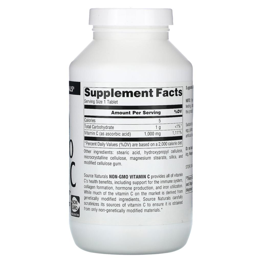 Non-GMO Vitamin C, 1,000Mg, 240 Tablets