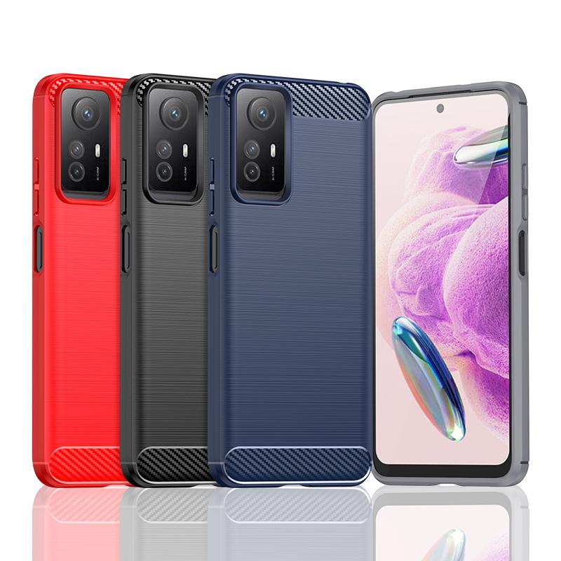 Чехол из углеродного волокна для Redmi Note 12S, чехол для Xiaomi Redmi Note 12S 12 Pro Plus, чехол Funda Shell, мягкий силиконовый бампер для телефона