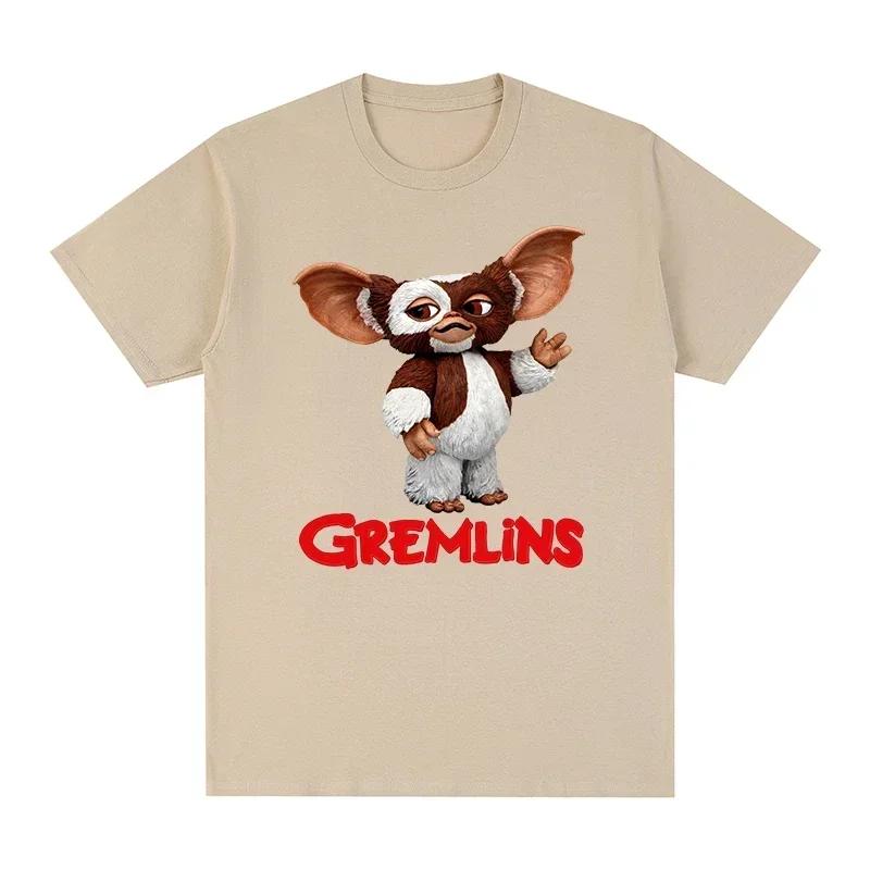 Gremlins Gizmo Kawaii Men T-shirt Women Crew Neck T Shirt New Tees Womens Tops Graphic T Shirts Women Clothing