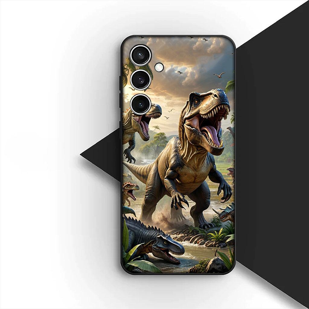 Чехол для телефона для Samsung Galaxy S10 S8 S9 Plus A33 A34 A31 70 A71 A72 Note 20 9 8 S10E Корпус Мягкий чехол Обои Динозавр Аниме