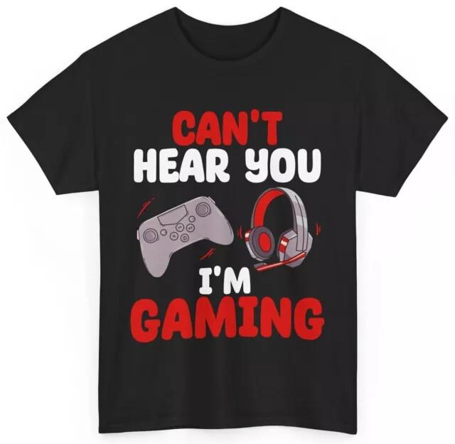 Gamer Shirt Gaming Headset Cant Hear You Im Gaming Video Games Controller Tee