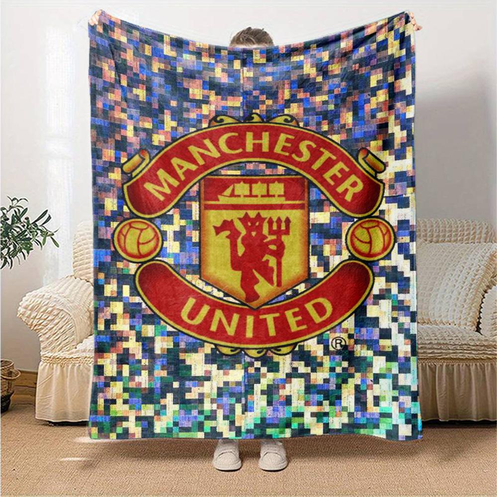 Manchester Blanket Comfortable Suitable for Office Chair Bed Bedding for All Occasions Playful Design Ideal Gift For Birthday Valentine'S Day