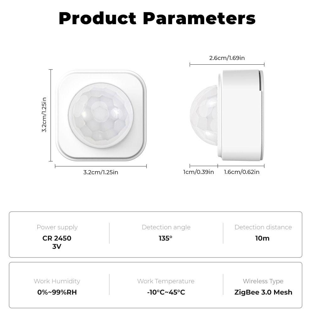 Remote Conrtol PIR Motion Sensor Advanced Smart Presence Sensor Security Alarm