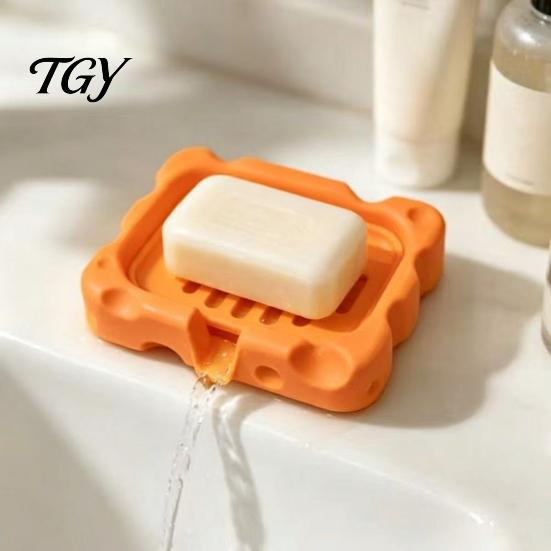 Подставка для мыла для кухонной раковины, коробка в форме сыра, 3D-печатный дренажный держатель, креативная защита столешницы для семьи, отеля, ванной комнаты, пластиковый контейнер