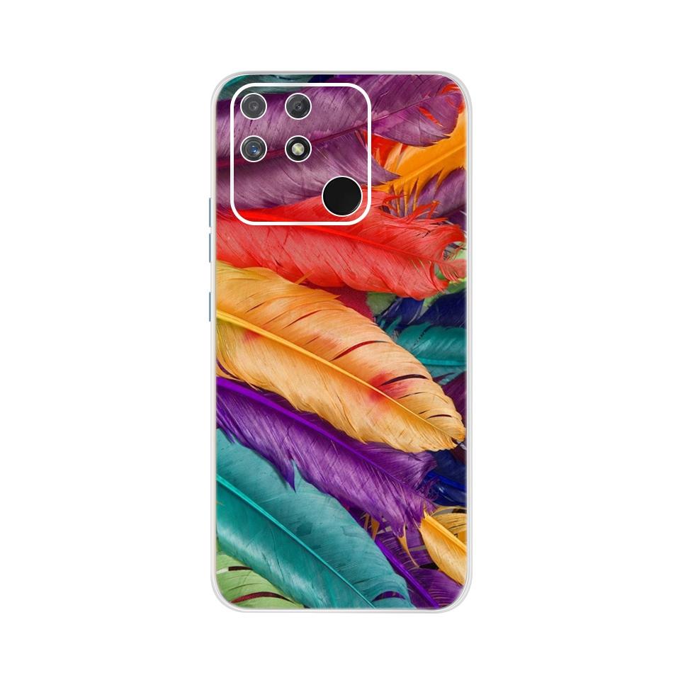 Soft Silicone Case For Raelme Narzo 50A RMX3430 Phone CaseTransparent TPU Cover For Realme Narzo50a 50 A 6.5" Back Cases Bumper