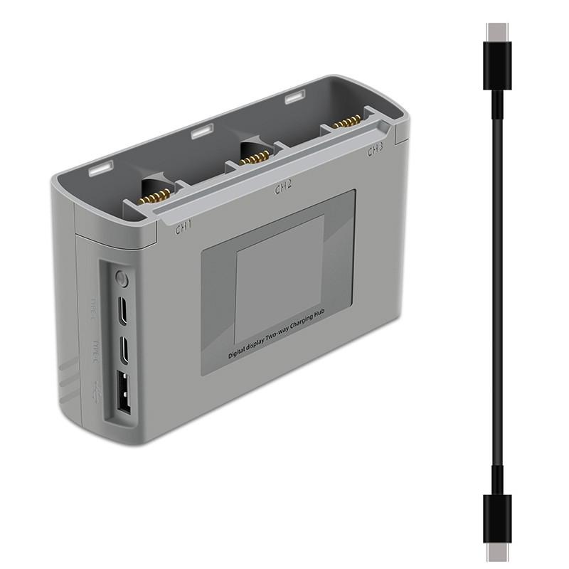 For MINI 2/MINI SE/MINI 2 SE/MINI 4K Color Screen Charging Hub 3-ways Battery USB Charging Batteries Power Bank Accessories