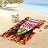 Stuttgart Heart Print Beach Towel, Large Soft Quick Dry Towel for Beach Camping Swimming