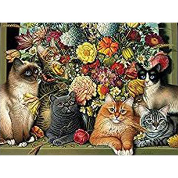 Алмазная вышивка по номерам котики