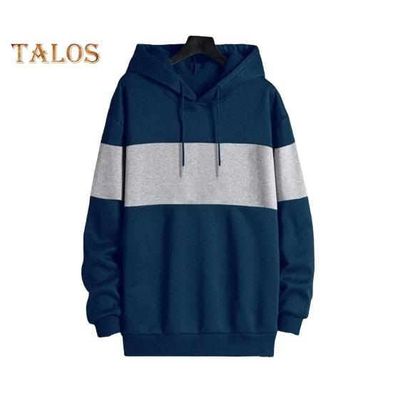 Мужская толстовка с капюшоном на осень-зиму, контрастного цвета, с длинными рукавами, эластичными манжетами и подолом, тонкая повседневная одежда, повседневный спортивный топ