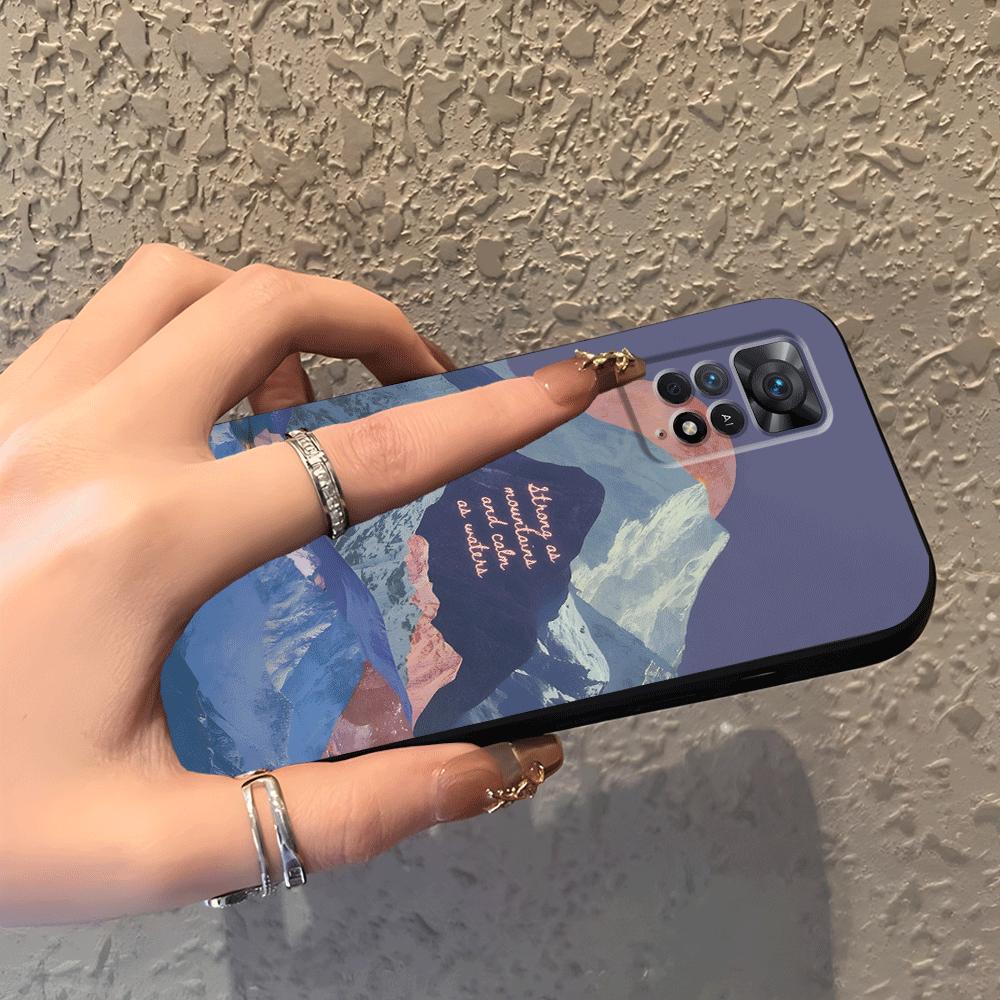 Чехол для телефона для Xiaomi Redmi Note 14 A1 K80 A4 A5 12 11 A3 12C 13C 14C 9 8 7 10 13 Pro Plus K40 A1 A2 Креативная гора