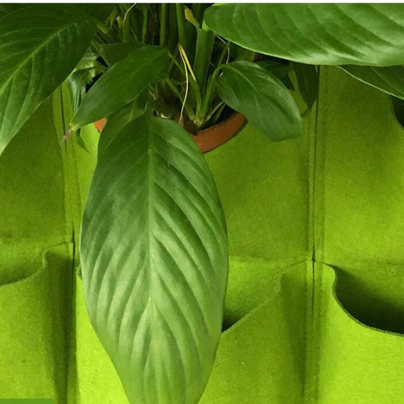 12/25/36 Карманы настенные Grow Bags цветочные горшки для растений комнатные вертикальные садовые цветочные горшки для выращивания овощей тканевая сумка