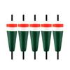 Fishing Bobbers for Nearshore Rock Angling and Coastal Casting, 5-Piece Molded Set with Tapered Shapes and Central Shafts