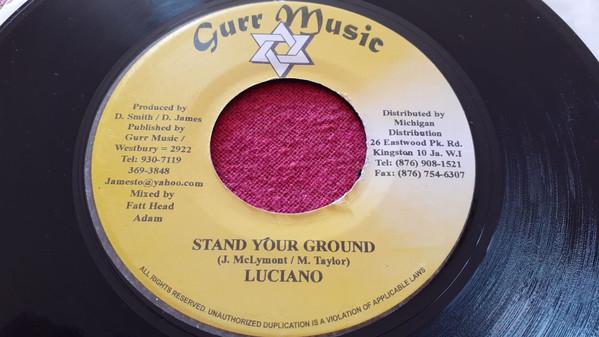 7-дюймовая пластинка LUCIANO / DELICATE - Stand Your Ground / Stay With Me NONE Gurr Music Ямайка Регги, Ска и Даб Б/У