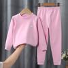 Children's Underwear Set Hot Autumn Winter Boys' and Girls' Long Sleeve Pajamas Baby's Autumn Clothes and Pants