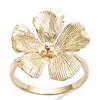 Gold Plated Ring 'Cherry Tree' Golden - 20 Mm