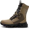 Outdoor Safety Boots Anti-slip Tactical Boots Wear-resistant Waterproof High Cut Work Shoes Industrial Safety Boots