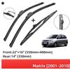 Для Hyundai Matrix 2001-2010 Передние и задние щетки стеклоочистителя Щетки стеклоочистителя Стеклоочистители