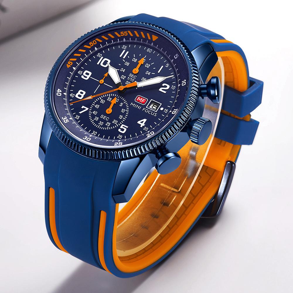 Многофункциональные водонепроницаемые кварцевые часы Air Watch, спортивные, светящиеся в темноте, мужские часы с силиконовым ремешком